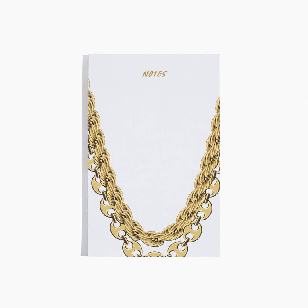 Gold Chains Notepad