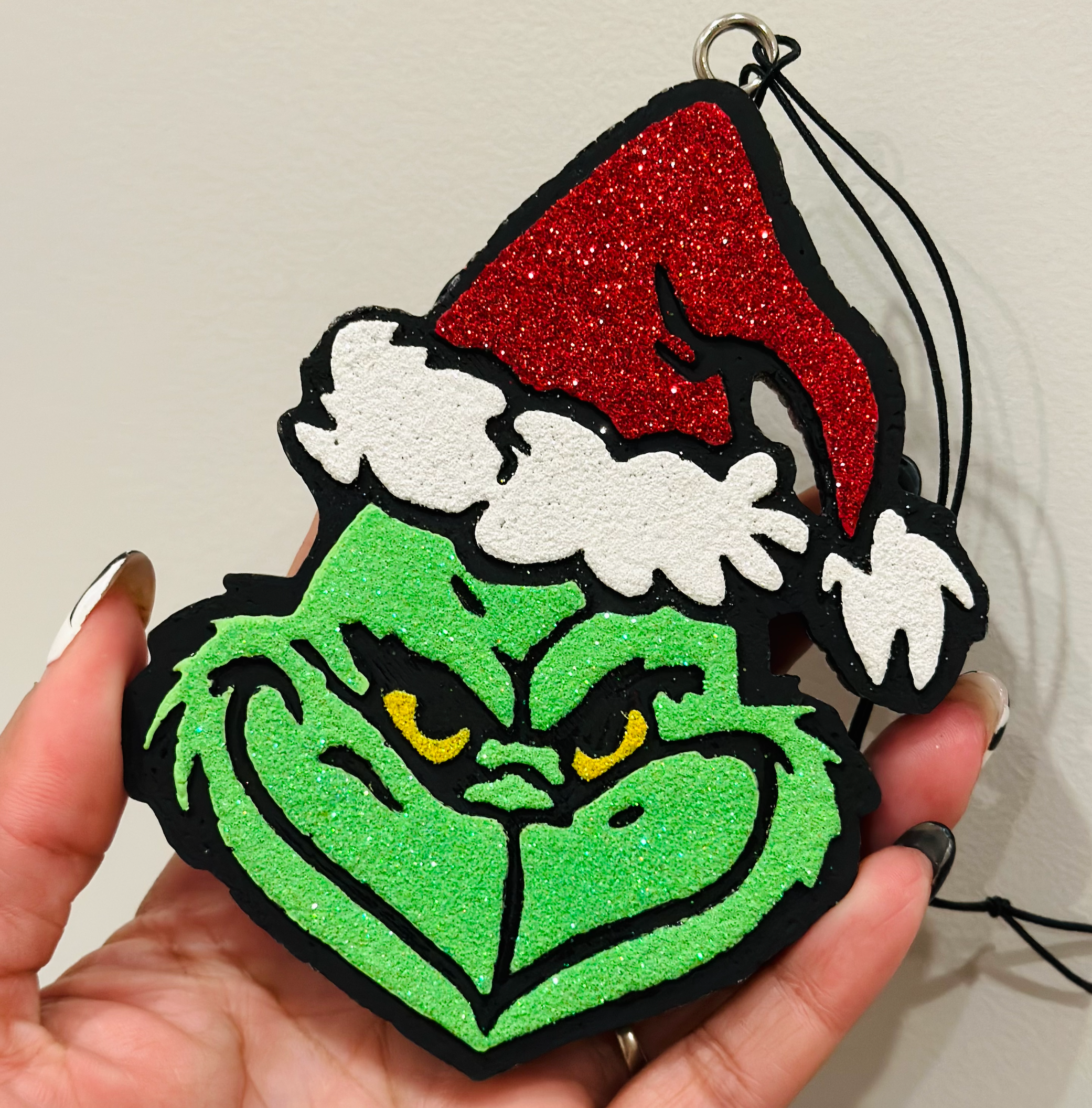 Mean One (The Grinch) Car Freshie: Winter Candy Apple