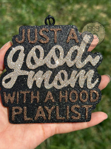 Good Mom With Hood Playlist Car Freshie: Black Cherry Merlot