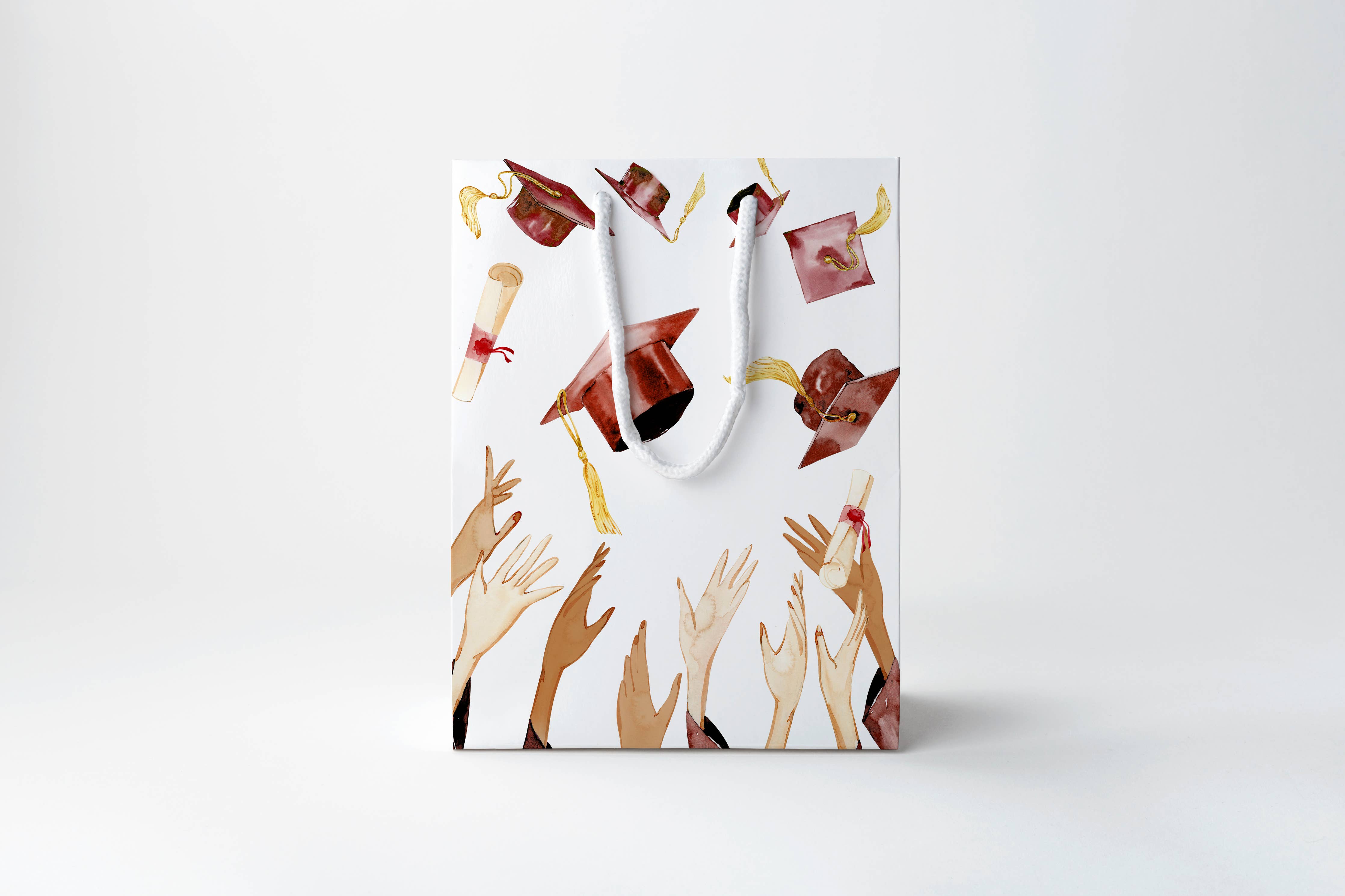 Burgundy Grad Gift Bag