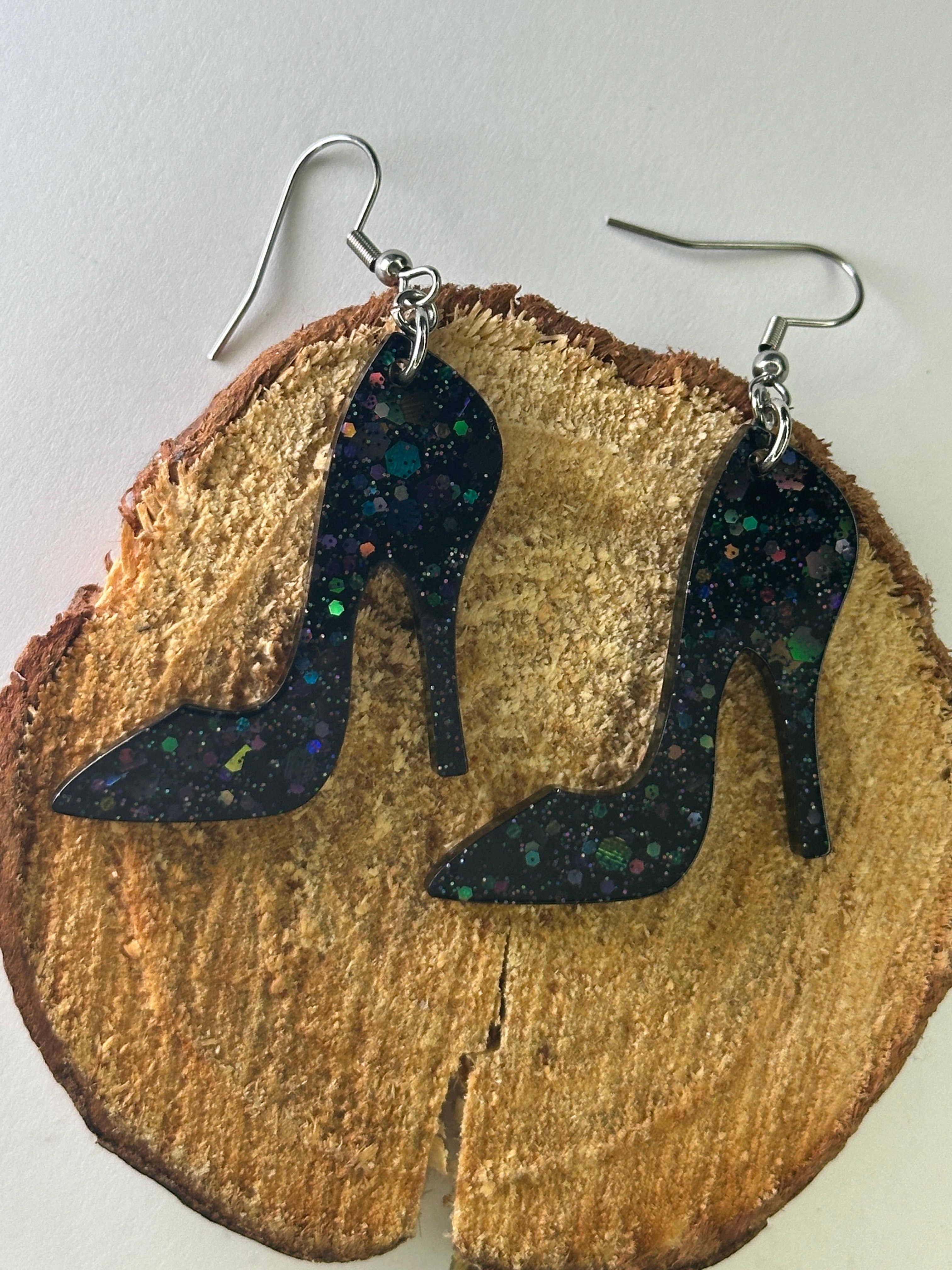 Stilettos - High Heeled Resin Earrings