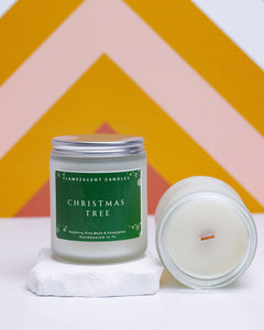 Christmas Tree Candle - (Bayberry & Fir Wreath Scent)